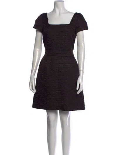 Pre-owned Marc By Marc Jacobs Patterned Mini Dress In Black