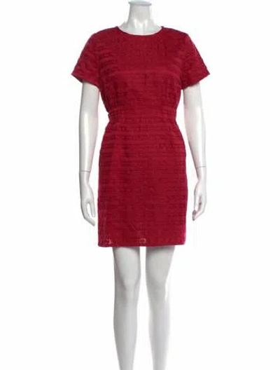 Pre-owned Marc By Marc Jacobs Patterned Mini Dress In Red