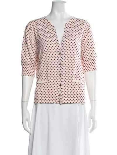 Pre-owned Marc By Marc Jacobs Patterned V-neck Sweater In Neutral