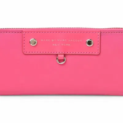 Pre-owned Marc By Marc Jacobs Pink Nylon Long Wallet (bi-fold) ()