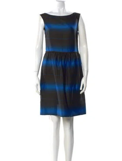 Pre-owned Marc By Marc Jacobs Plaid Print Knee-length Dress In Black