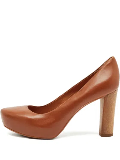 Pre-owned Marc By Marc Jacobs Platform Pumps In Brown