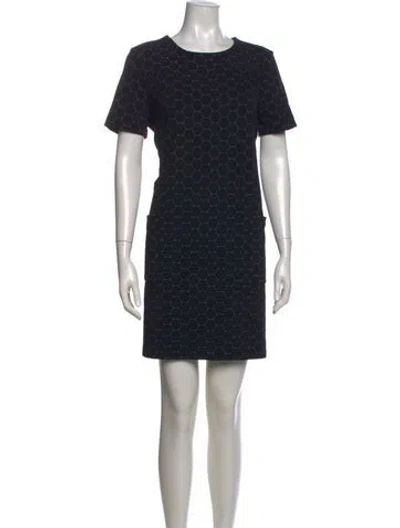 Pre-owned Marc By Marc Jacobs Polka Dot Print Mini Dress In Blue