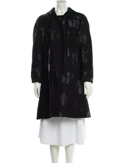 Pre-owned Marc By Marc Jacobs Printed Coat In Black
