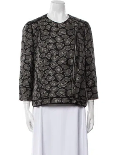 Pre-owned Marc By Marc Jacobs Printed Jacket In Black