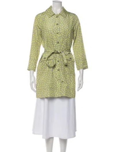 Pre-owned Marc By Marc Jacobs Printed Jacket In Green