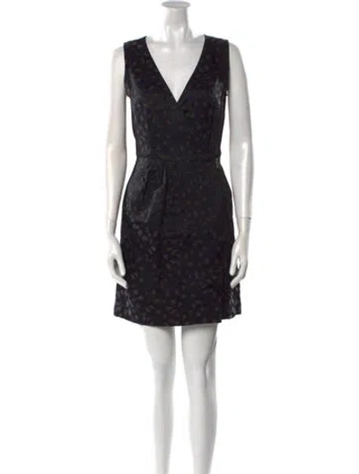 Pre-owned Marc By Marc Jacobs Printed Knee-length Dress In Blue