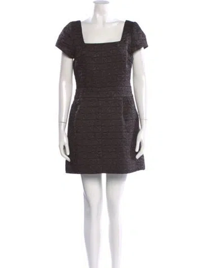 Pre-owned Marc By Marc Jacobs Printed Mini Dress In Black