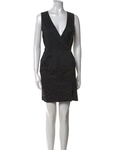 Pre-owned Marc By Marc Jacobs Printed Mini Dress In Blue