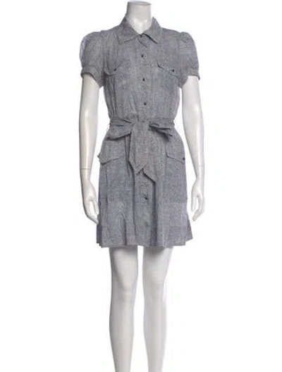 Pre-owned Marc By Marc Jacobs Printed Mini Dress In Gray