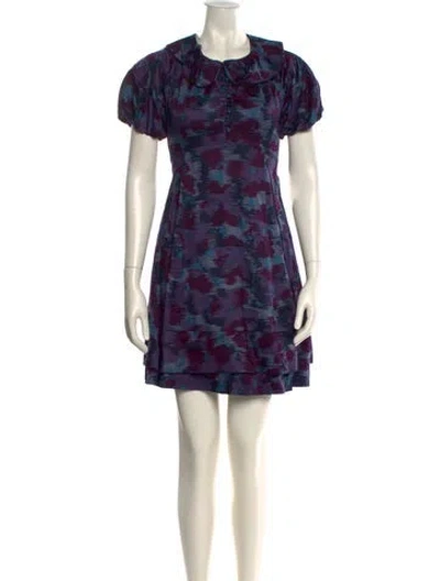 Pre-owned Marc By Marc Jacobs Printed Mini Dress In Multi