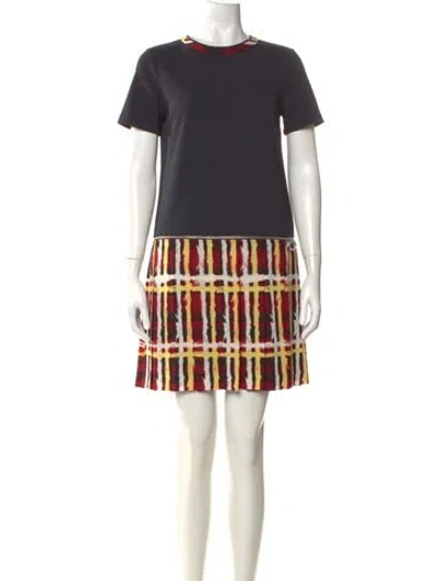 Pre-owned Marc By Marc Jacobs Printed Mini Dress In Multi