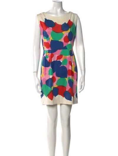 Pre-owned Marc By Marc Jacobs Printed Mini Dress In Multicolor