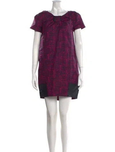 Pre-owned Marc By Marc Jacobs Printed Mini Dress W/ Tags In Pink