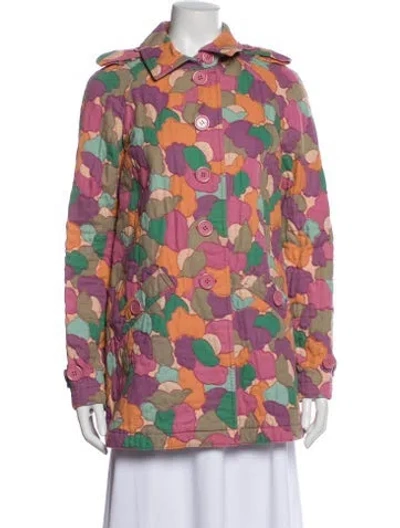Pre-owned Marc By Marc Jacobs Printed Peacoat In Multi