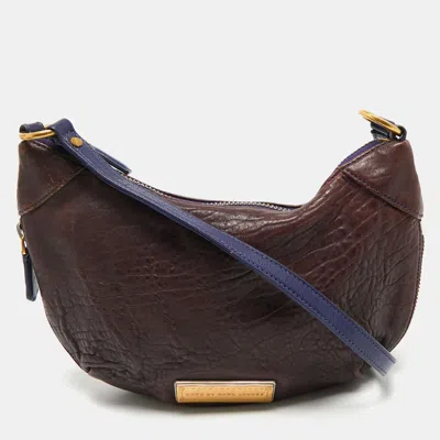 Pre-owned Marc By Marc Jacobs Purple Leather Zip Crossbody Bag