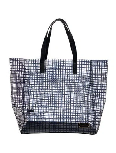 Pre-owned Marc By Marc Jacobs Pvc Tote In Blue