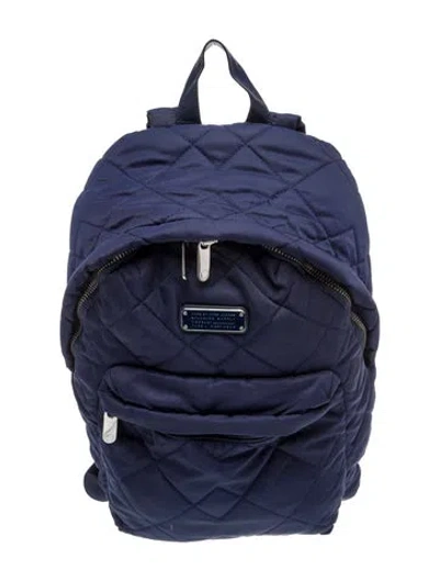 Pre-owned Marc By Marc Jacobs Quilted Backpack In Blue