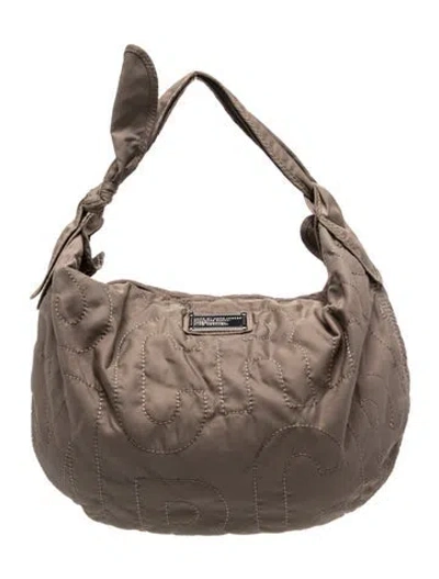 Pre-owned Marc By Marc Jacobs Quilted Hobo Large In Grey