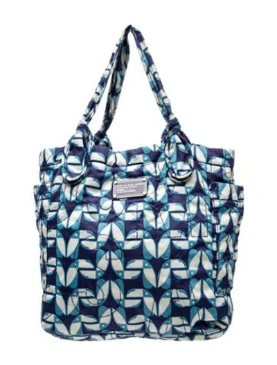Pre-owned Marc By Marc Jacobs Quilted Tote In Blue