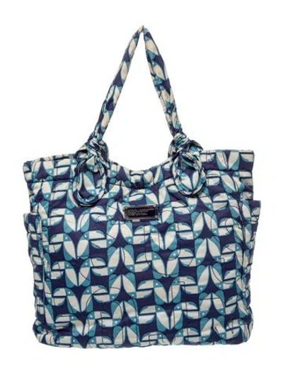 Pre-owned Marc By Marc Jacobs Quilted Tote In Blue