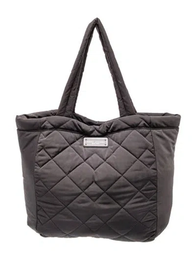Pre-owned Marc By Marc Jacobs Quilted Tote In Gray