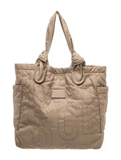 Pre-owned Marc By Marc Jacobs Quilted Tote In Neutrals