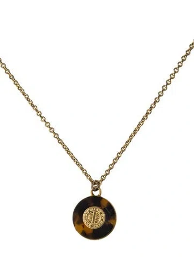Pre-owned Marc By Marc Jacobs Resin Pendant Necklace, 18" In Multicolor