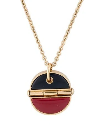 Pre-owned Marc By Marc Jacobs Resin Pendant Necklace, 22.75" In Multi