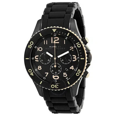 Marc By Marc Jacobs Rock Chronograph Black Dial Black Ion-plated Men's Watch Mbm2583