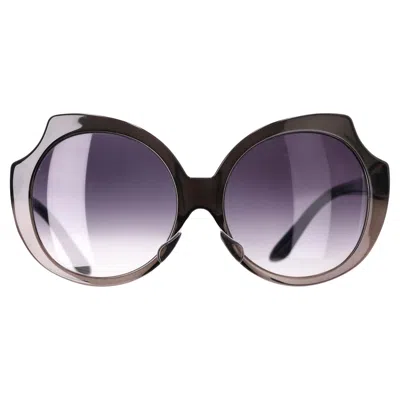 Pre-owned Marc By Marc Jacobs Round Sunglasses In Gray