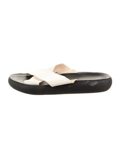 Pre-owned Marc By Marc Jacobs Rubber Flip Flops In White