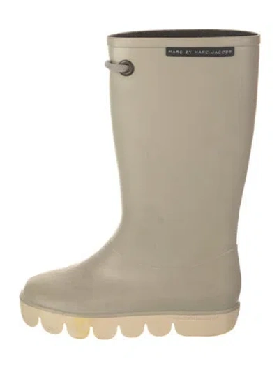 Pre-owned Marc By Marc Jacobs Rubber Rain Boots In Neutral