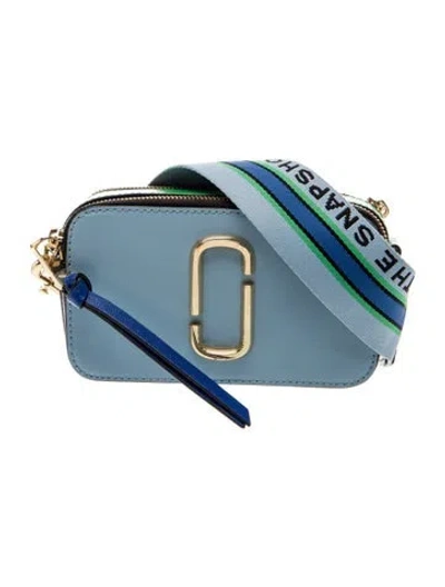 Pre-owned Marc By Marc Jacobs Saffiano Leather Shoulder Bag In Blue