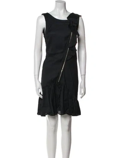 Pre-owned Marc By Marc Jacobs Scoop Neck Knee-length Dress In Black