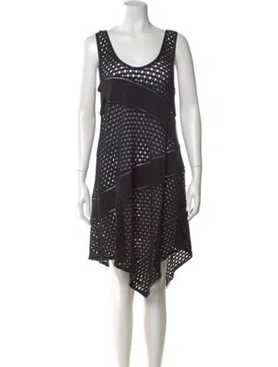 Pre-owned Marc By Marc Jacobs Scoop Neck Knee-length Dress In Black