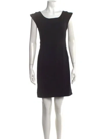 Pre-owned Marc By Marc Jacobs Scoop Neck Knee-length Dress In Black