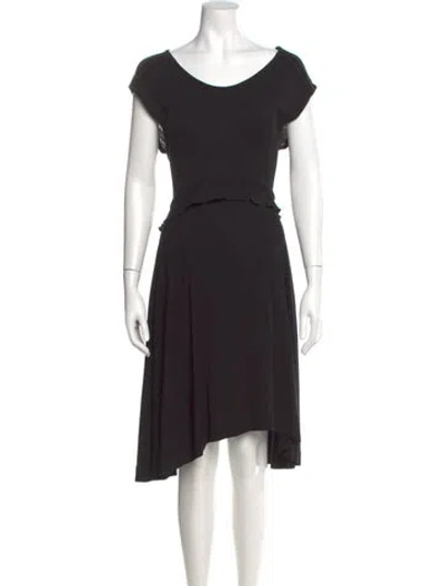 Pre-owned Marc By Marc Jacobs Scoop Neck Midi Length Dress W/ Tags In Black