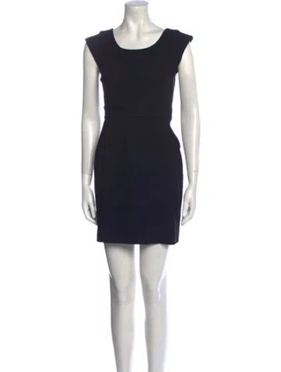 Pre-owned Marc By Marc Jacobs Scoop Neck Mini Dress In Black