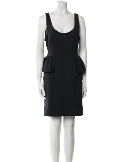 Pre-owned Marc By Marc Jacobs Scoop Neck Mini Dress In Black