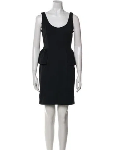 Pre-owned Marc By Marc Jacobs Scoop Neck Mini Dress In Black