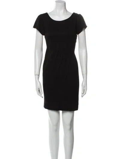 Pre-owned Marc By Marc Jacobs Scoop Neck Mini Dress In Black