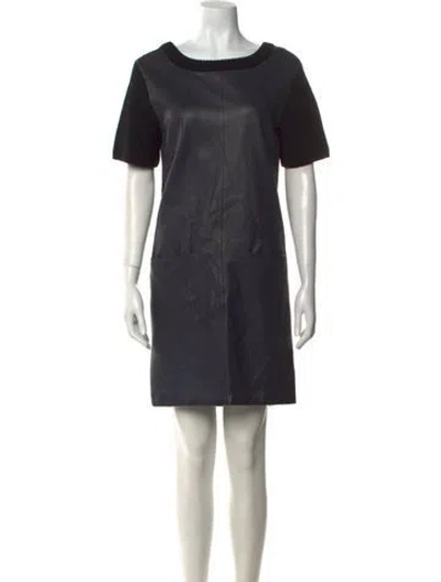 Pre-owned Marc By Marc Jacobs Scoop Neck Mini Dress In Black