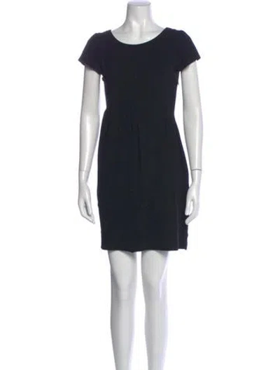 Pre-owned Marc By Marc Jacobs Scoop Neck Mini Dress In Black