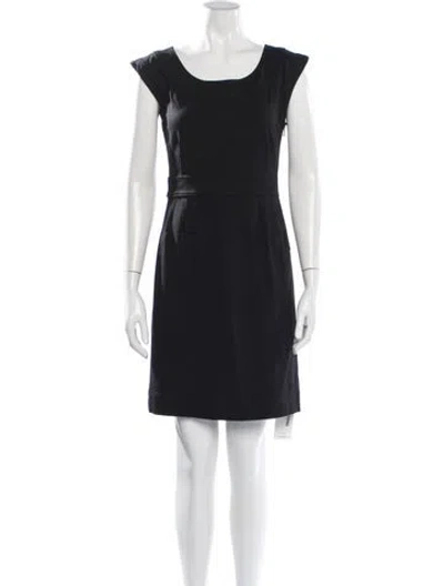 Pre-owned Marc By Marc Jacobs Scoop Neck Mini Dress In Black