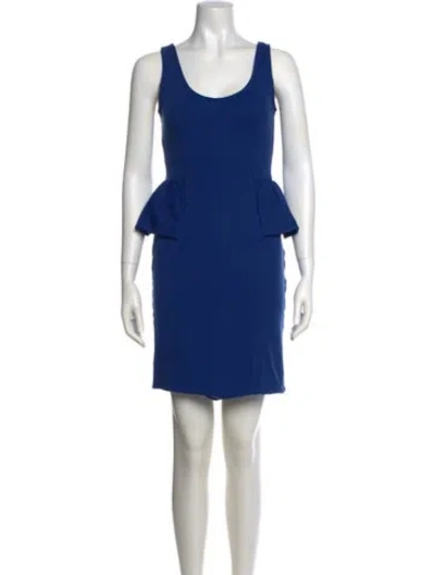 Pre-owned Marc By Marc Jacobs Scoop Neck Mini Dress In Blue