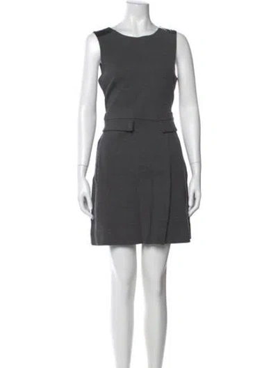 Pre-owned Marc By Marc Jacobs Scoop Neck Mini Dress In Gray