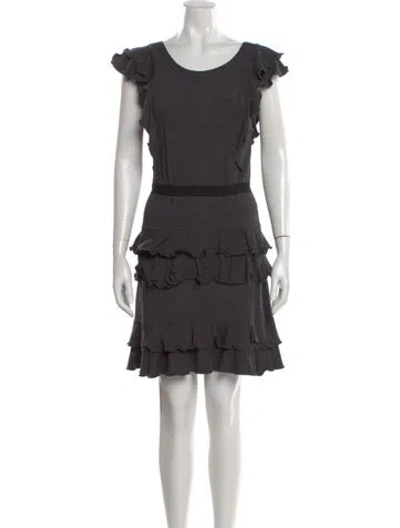 Pre-owned Marc By Marc Jacobs Scoop Neck Mini Dress In Gray