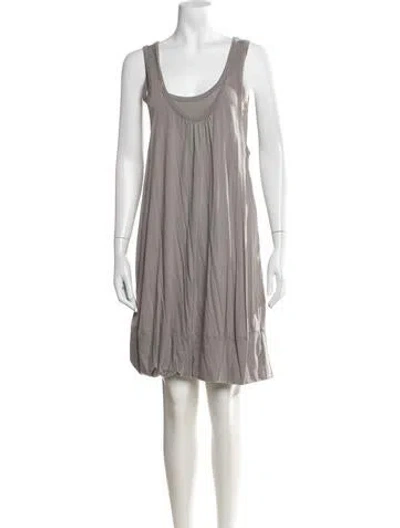 Pre-owned Marc By Marc Jacobs Scoop Neck Mini Dress In Grey