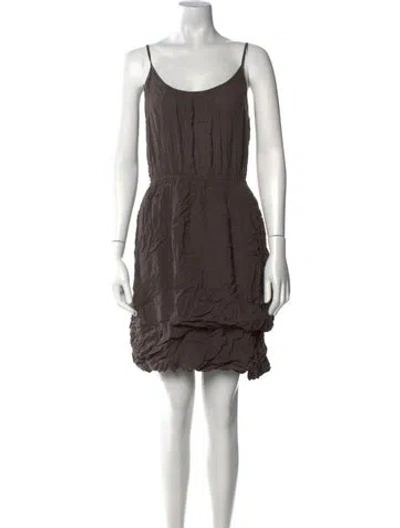 Pre-owned Marc By Marc Jacobs Scoop Neck Mini Dress In Neutral